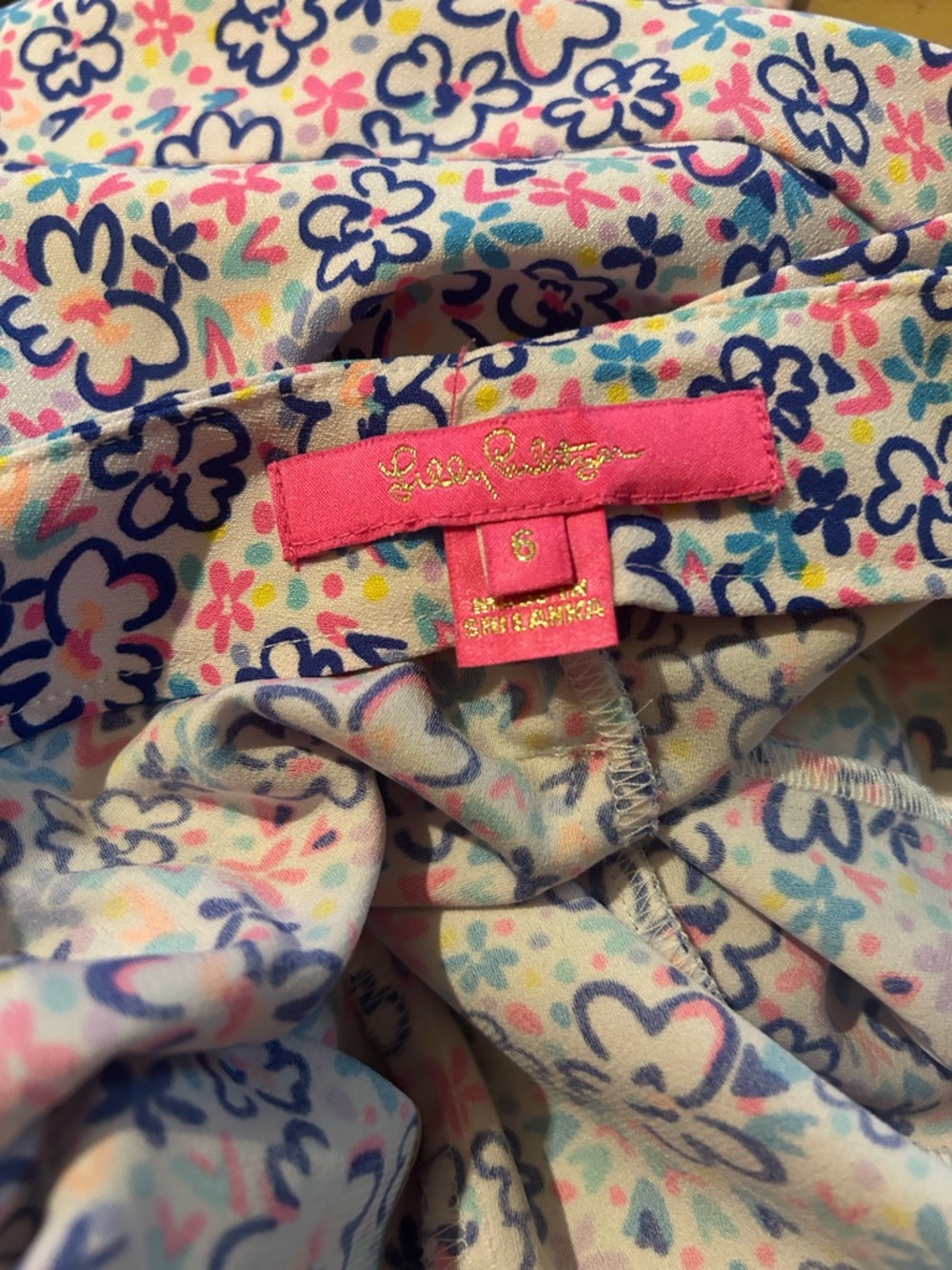 Lilly Pulitzer Royal Blue Cami with Floral Scallop Shorts Set - Picture 8 of 9